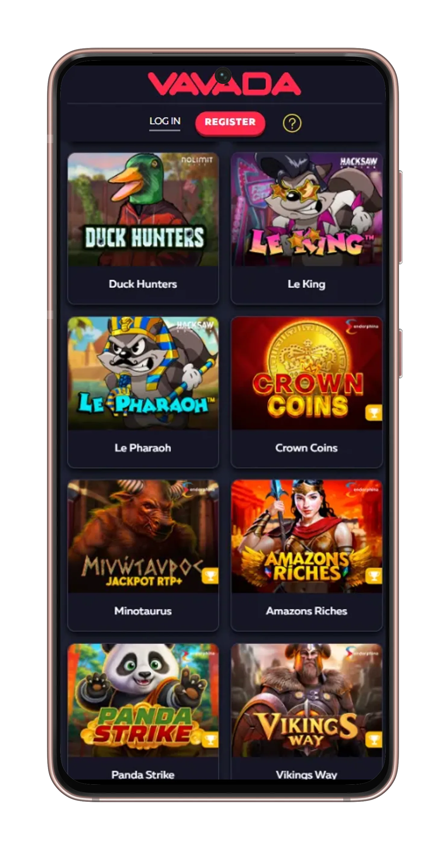 Mobile menu screenshot 2